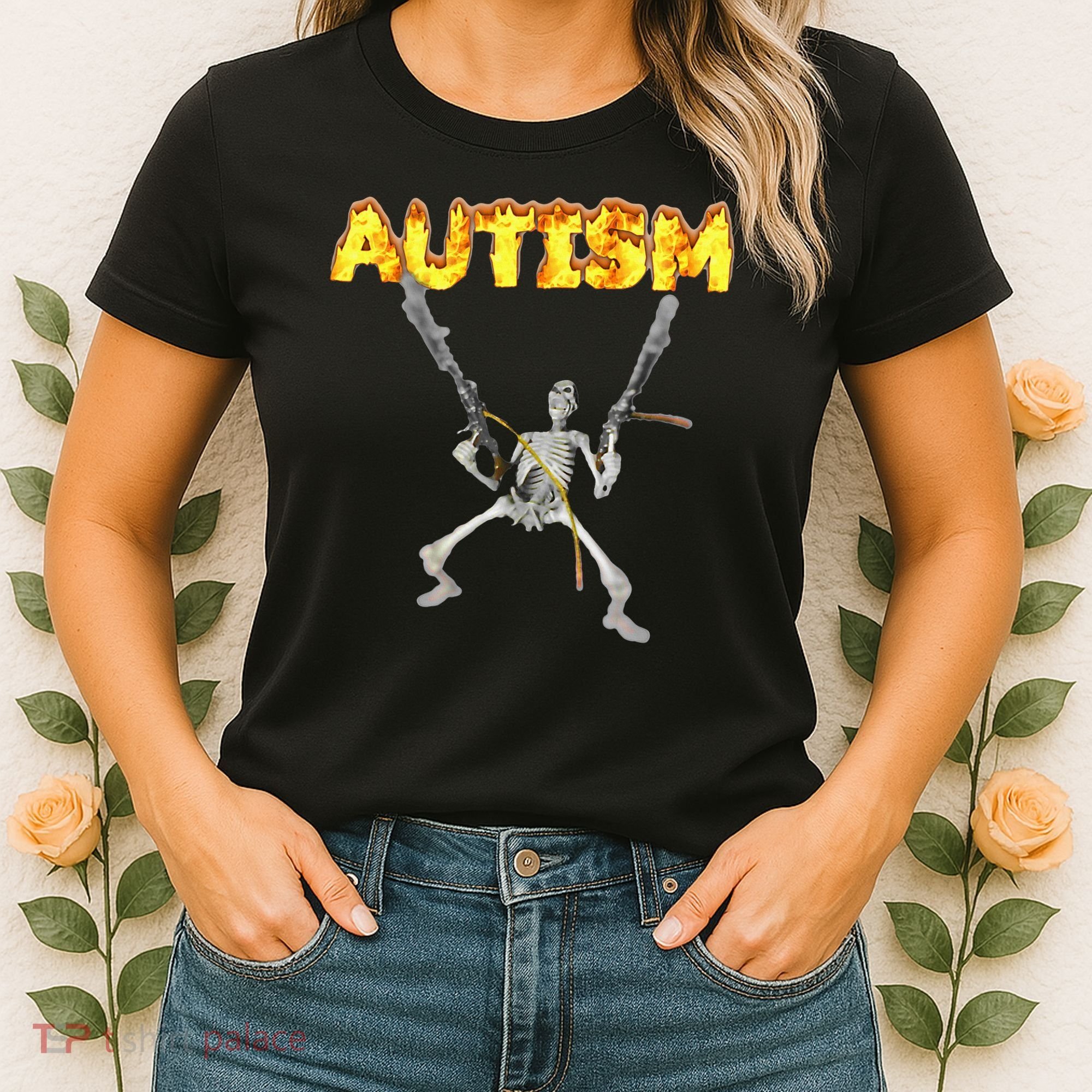 Autism Skeleton Meme Women's T-Shirt