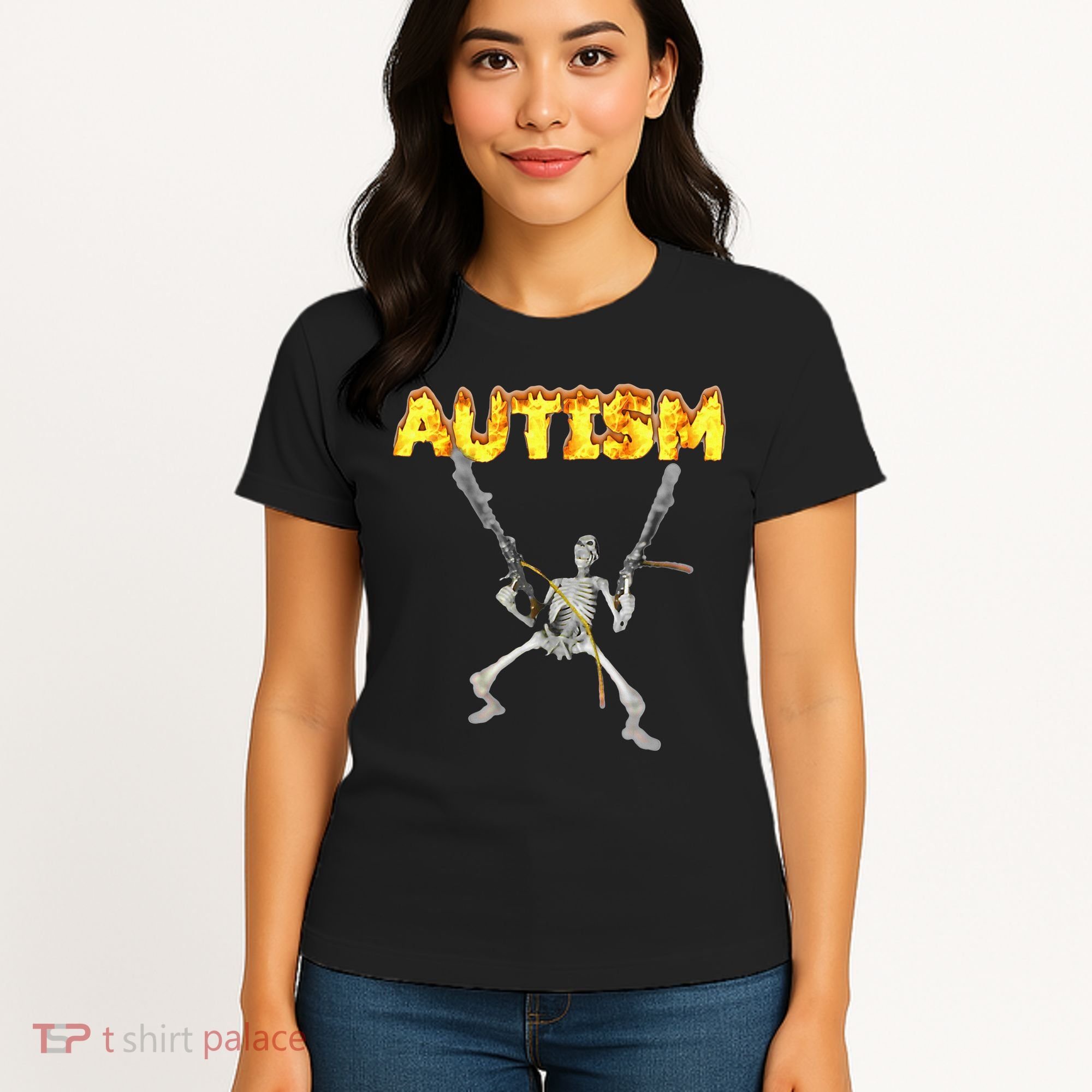 Autism Skeleton Meme Women's T-Shirt