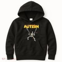 Autism Skeleton Meme Kids Hoodie thumb 0
