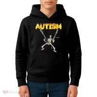 Autism Skeleton Meme Kids Hoodie thumb 4