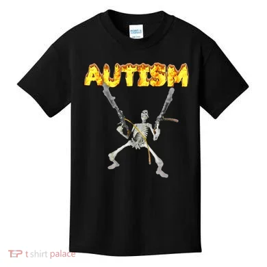 Autism Skeleton Meme Kids T-Shirt
