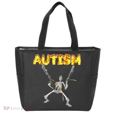 Autism Skeleton Meme Tote Bag