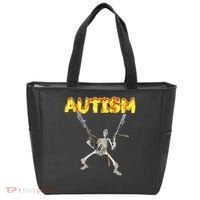 Autism Skeleton Meme Tote Bag thumb 0