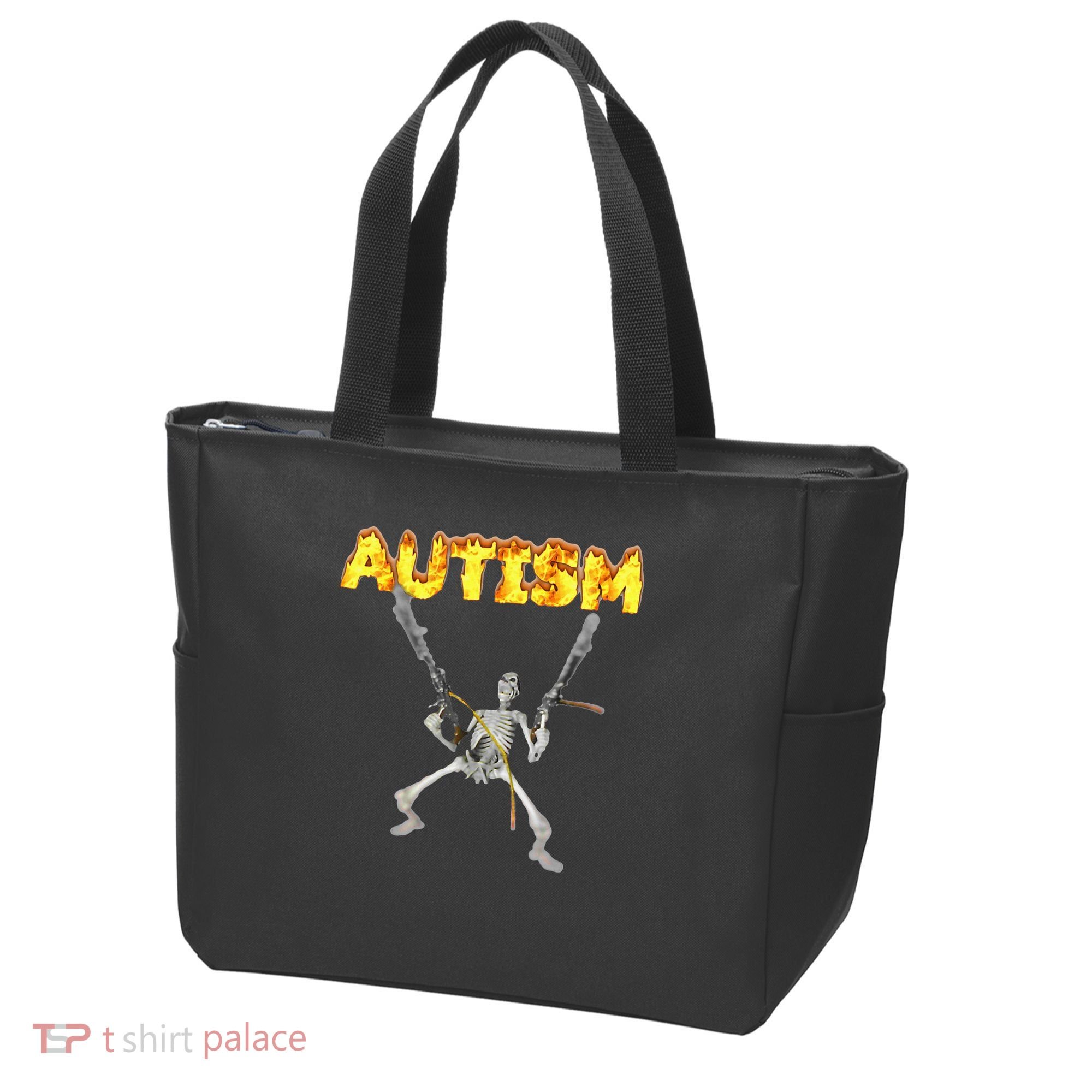 Autism Skeleton Meme Tote Bag