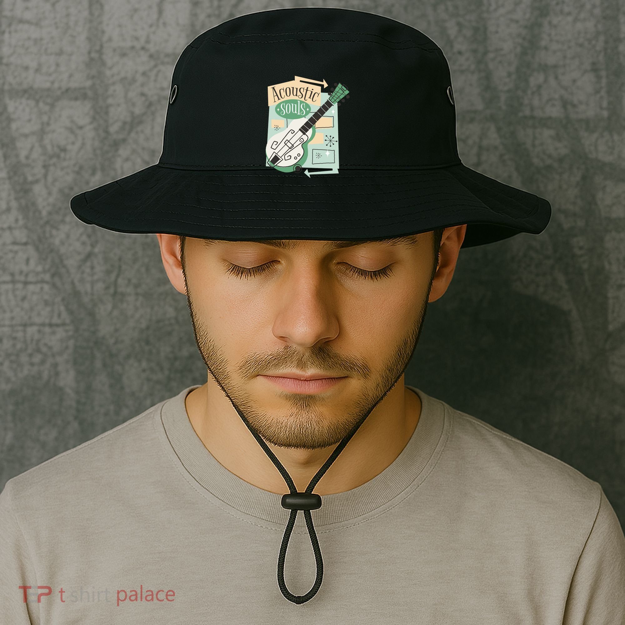 Acoustic Souls Musical Guitar Bucket Hat