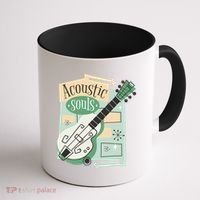 Acoustic Souls Musical Guitar Coffee Mug thumb 1