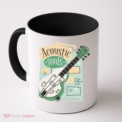 Acoustic Souls Musical Guitar Coffee Mug
