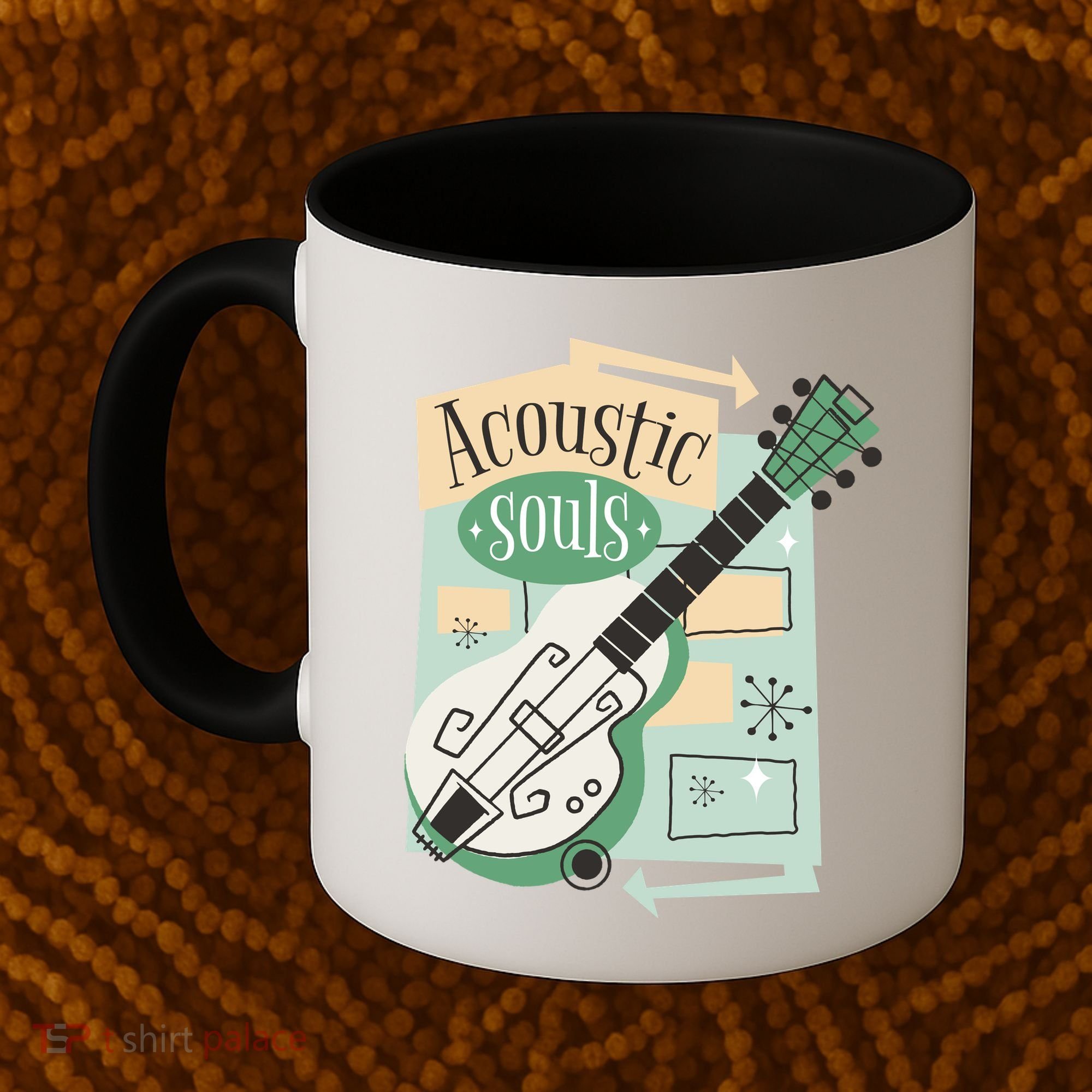 Acoustic Souls Musical Guitar Coffee Mug