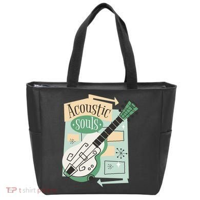 Acoustic Souls Musical Guitar Tote Bag