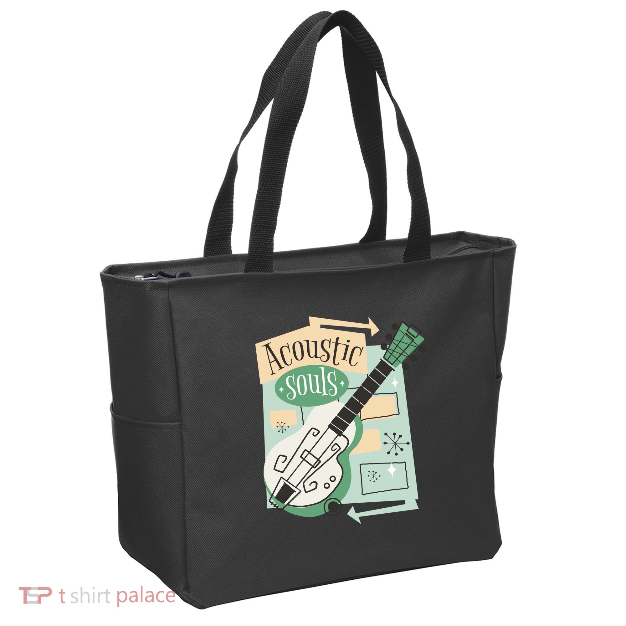 Acoustic Souls Musical Guitar Tote Bag