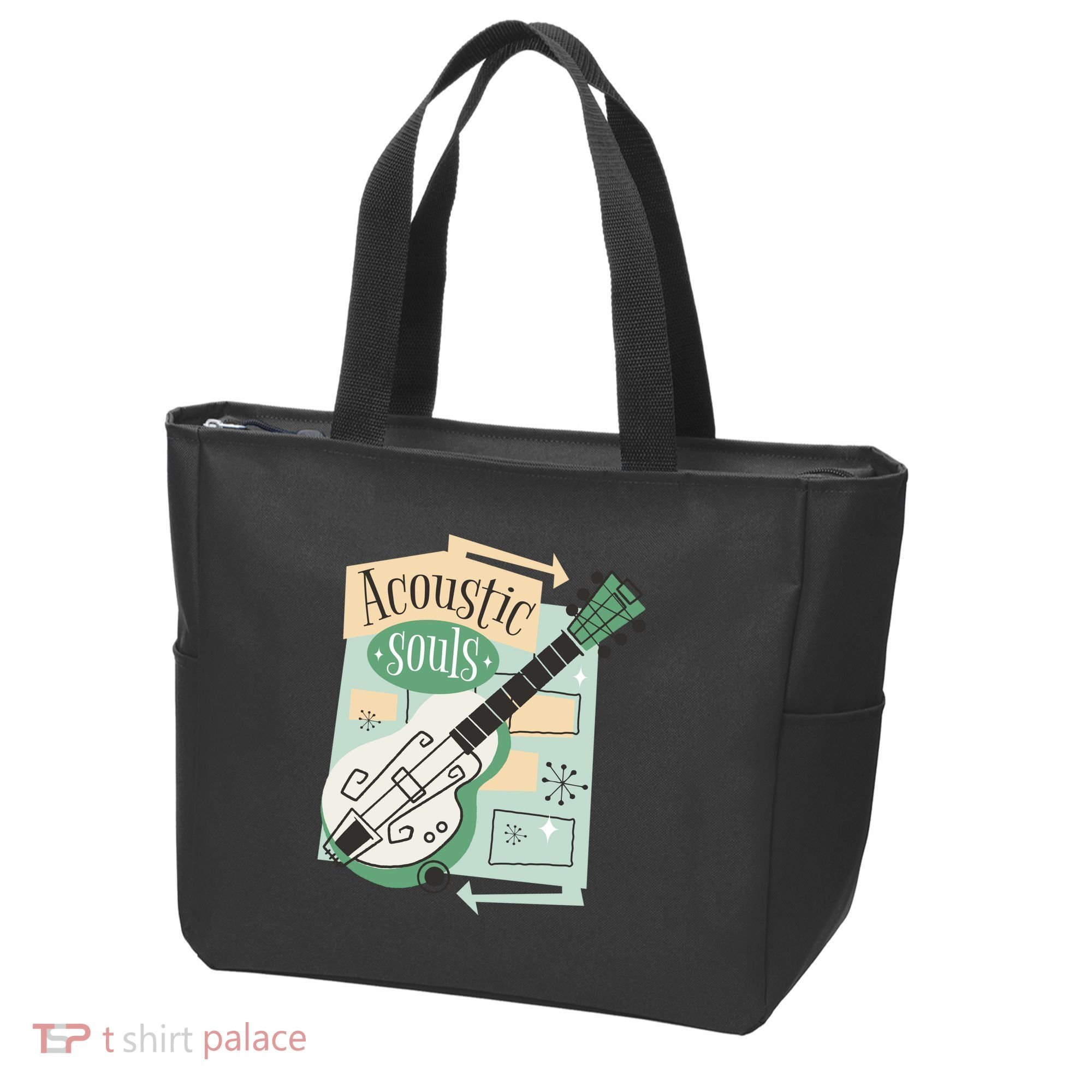 Acoustic Souls Musical Guitar Tote Bag