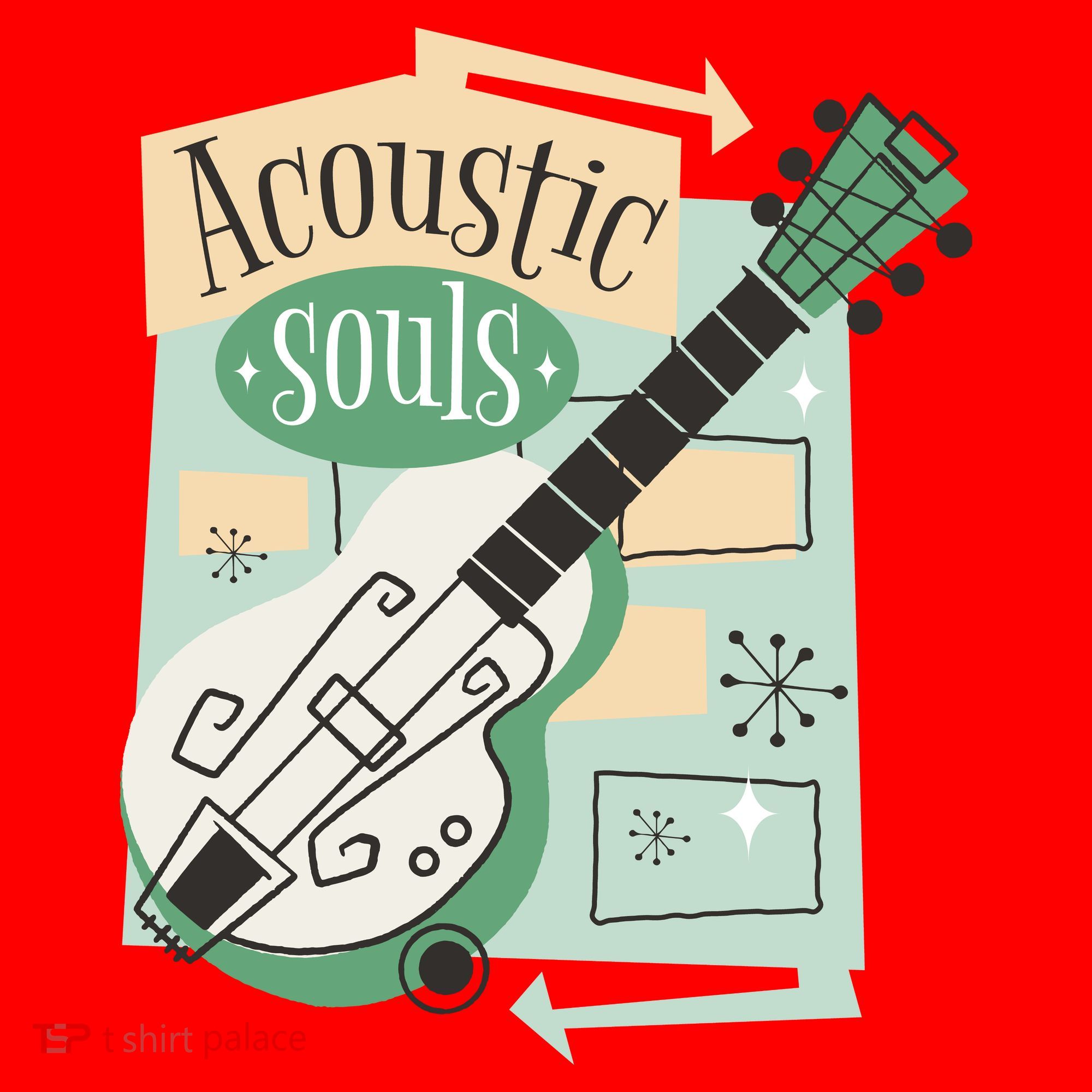 Acoustic Souls Musical Guitar Santa Hat