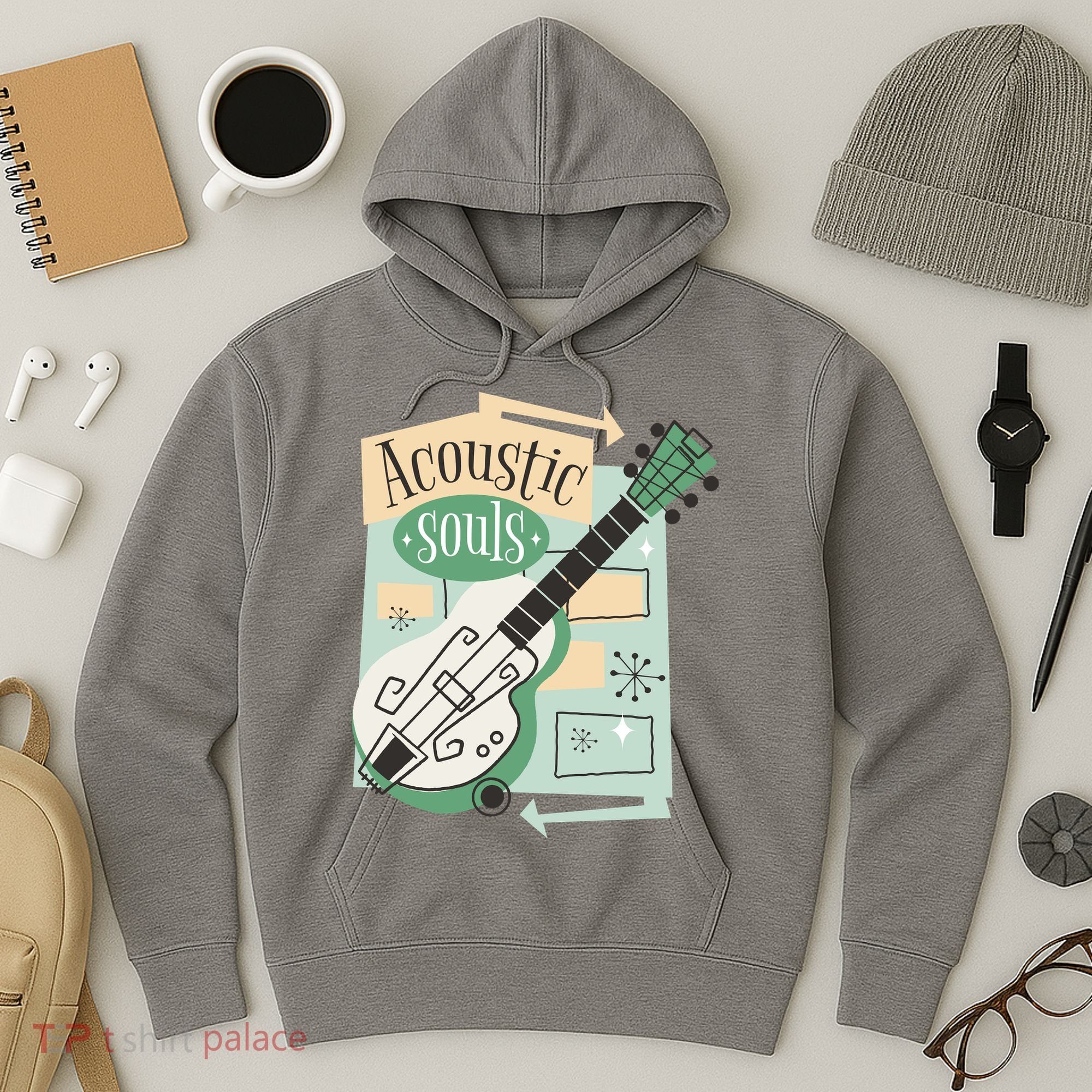 Acoustic Souls Musical Guitar Hoodie