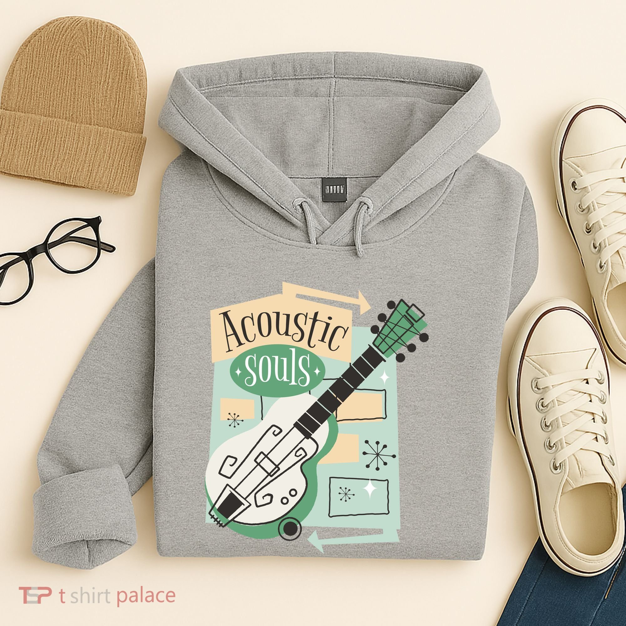 Acoustic Souls Musical Guitar Hoodie