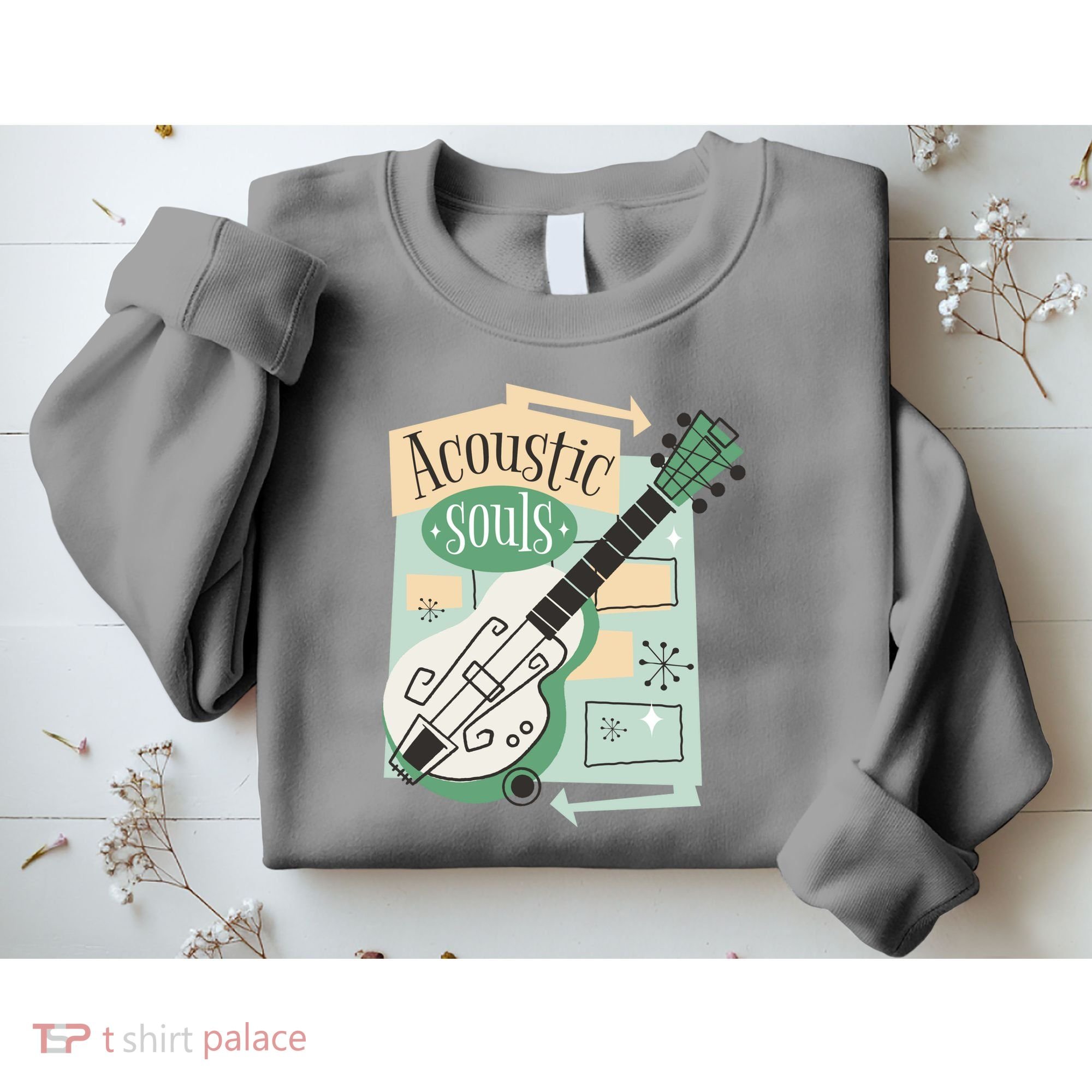 Acoustic Souls Musical Guitar Sweatshirt