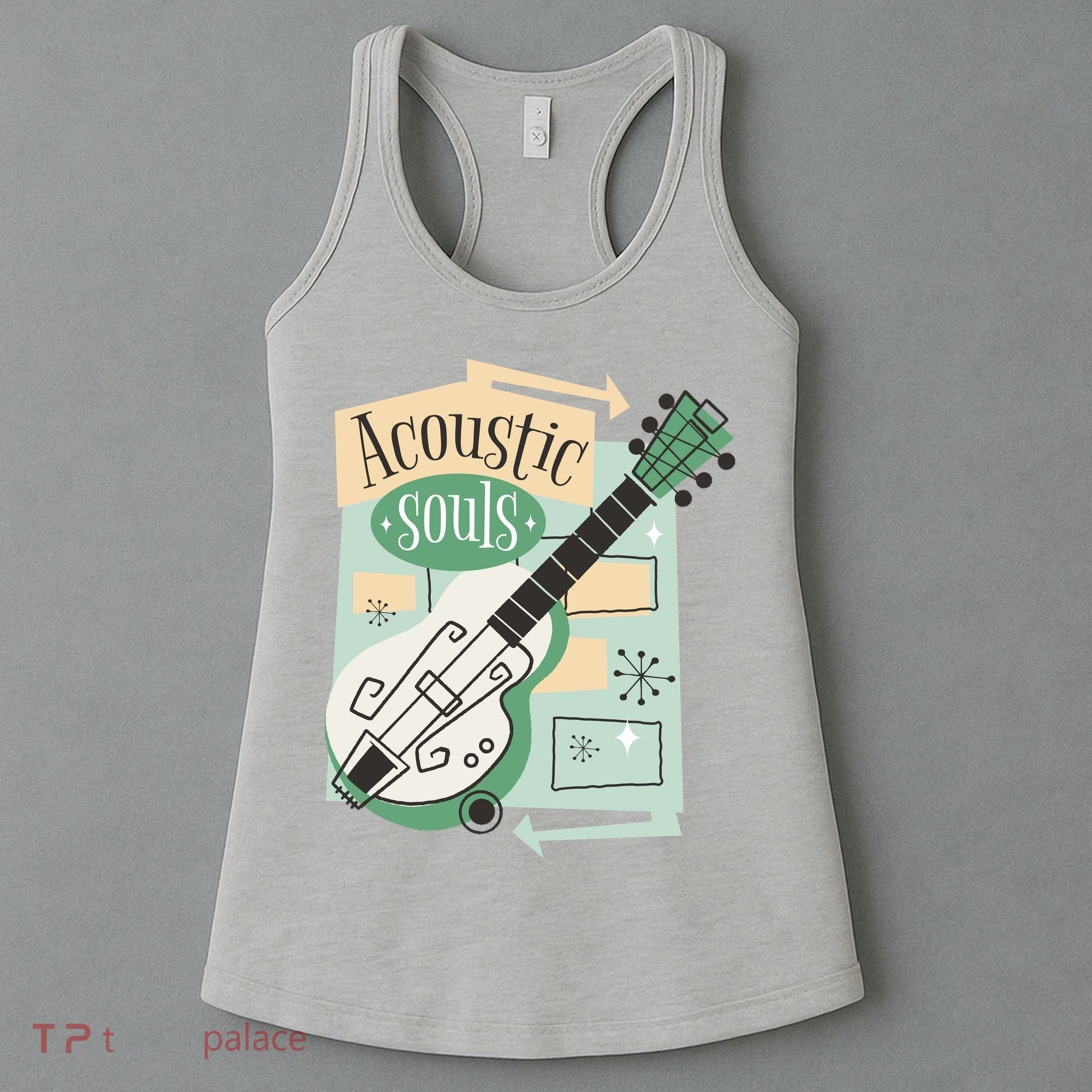 Acoustic Souls Musical Guitar Women's Tank Top