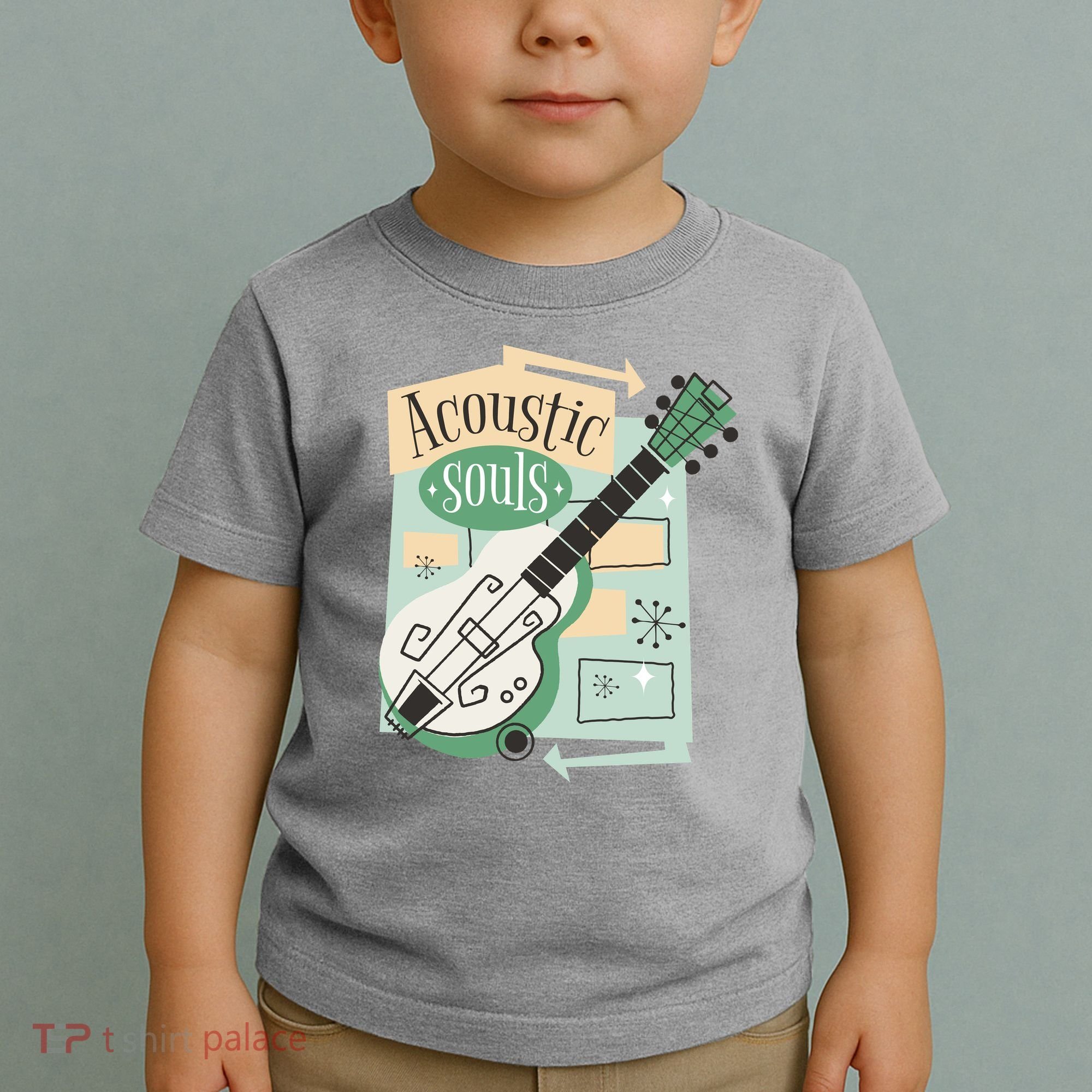Acoustic Souls Musical Guitar Toddler T-Shirt
