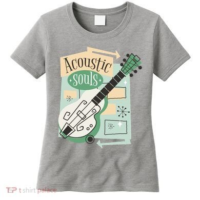 Acoustic Souls Musical Guitar Women's T-Shirt