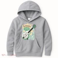 Acoustic Souls Musical Guitar Kids Hoodie thumb 0