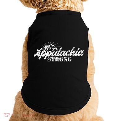 Appalachia Strong Mountain Silhouette Typography Doggie Tank