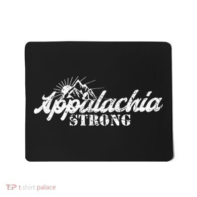 Appalachia Strong Mountain Silhouette Typography Mousepad