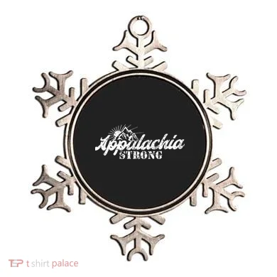 Appalachia Strong Mountain Silhouette Typography Ornament