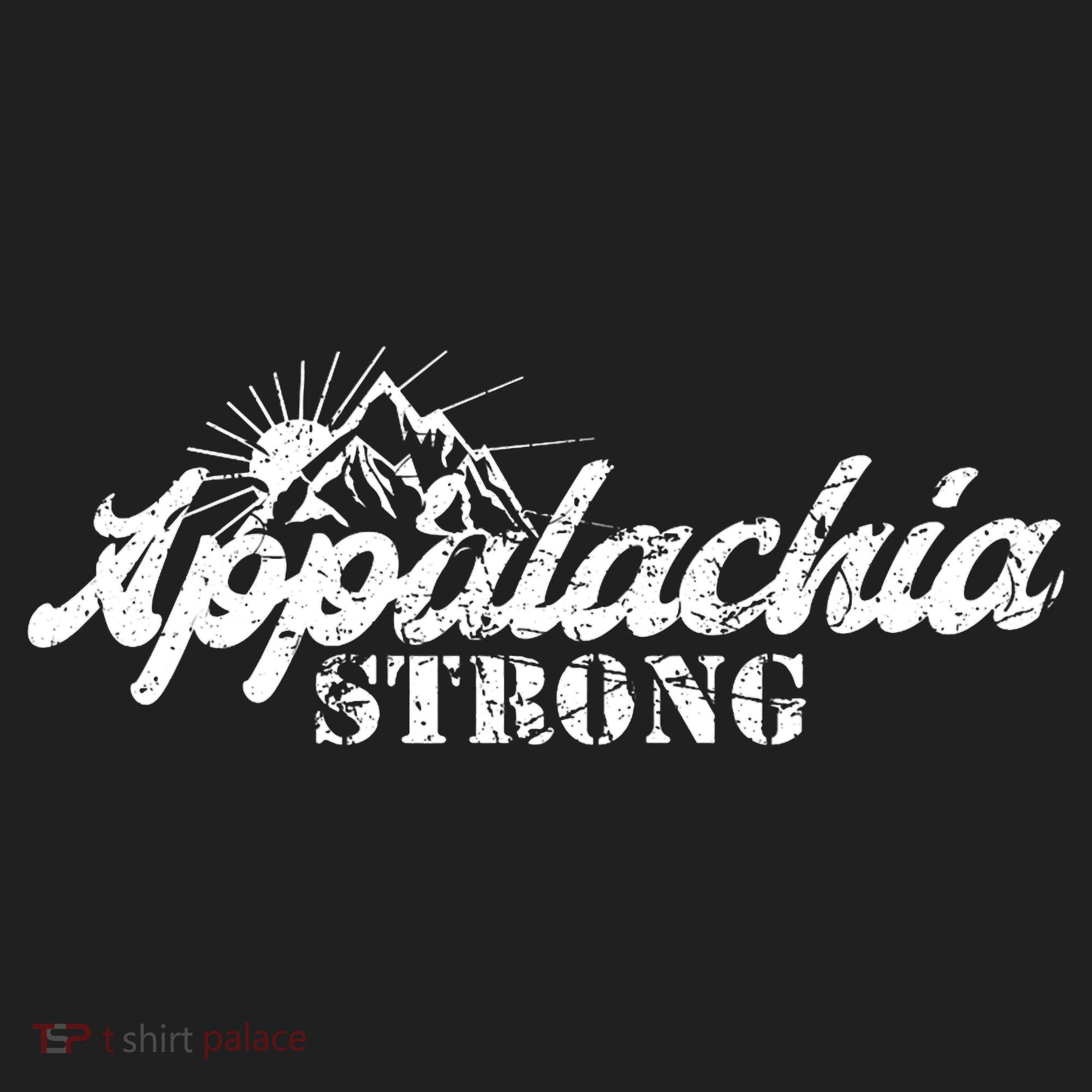 Appalachia Strong Mountain Silhouette Typography Hat