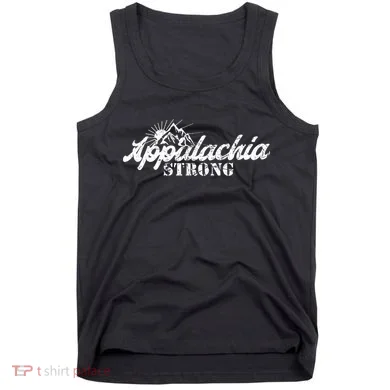 Appalachia Strong Mountain Silhouette Typography Tank Top