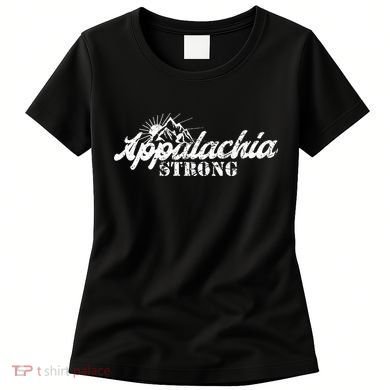 Appalachia Strong Mountain Silhouette Typography Women's T-Shirt