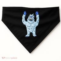 Abominable Snow Monster Christmas Abominable Snowman USA-Made Doggie Bandana thumb 0