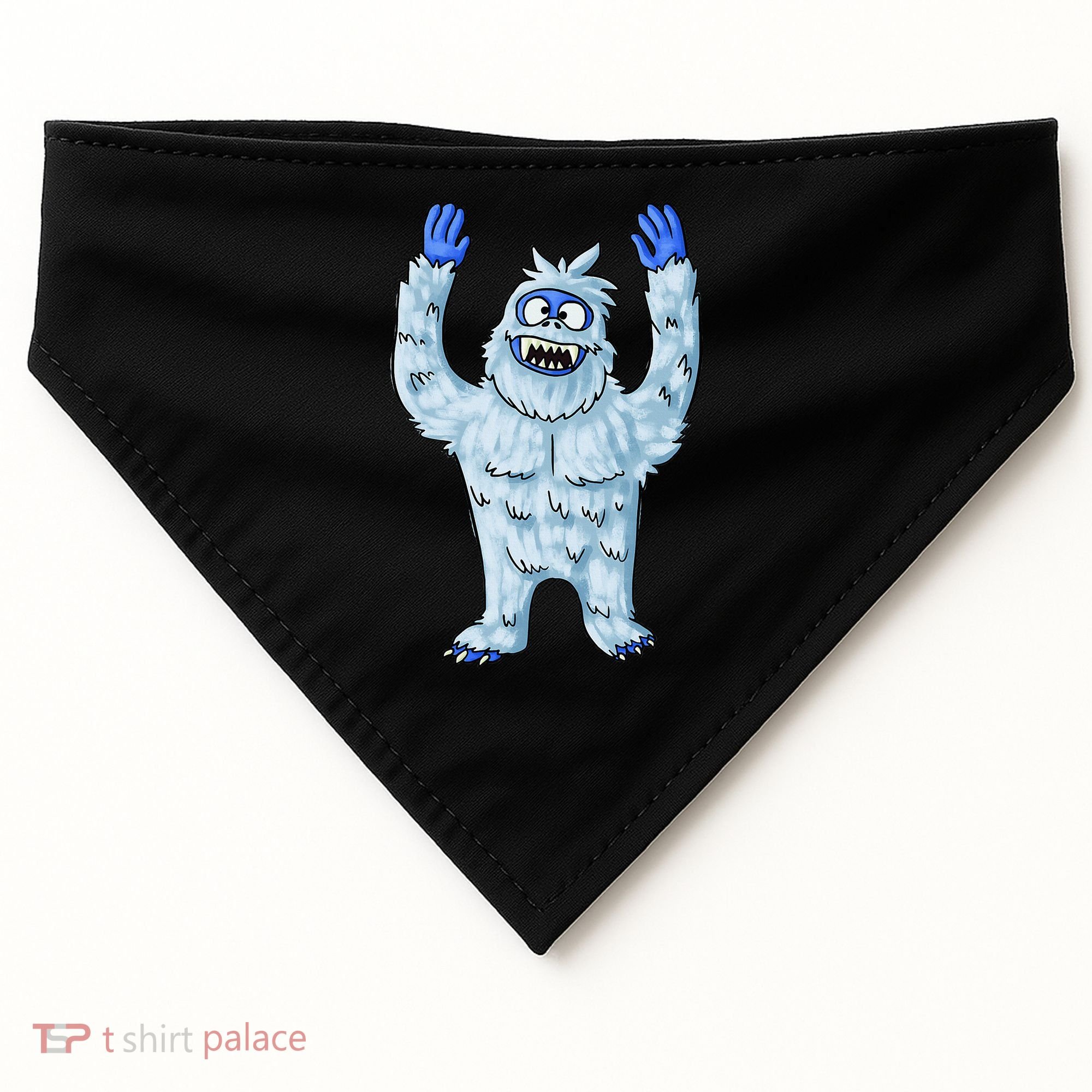 Abominable Snow Monster Christmas Abominable Snowman USA-Made Doggie Bandana