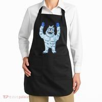 Abominable Snow Monster Christmas Abominable Snowman Apron thumb 2