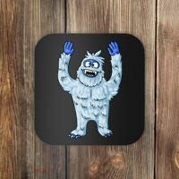 Abominable Snow Monster Christmas Abominable Snowman Coaster thumb 0