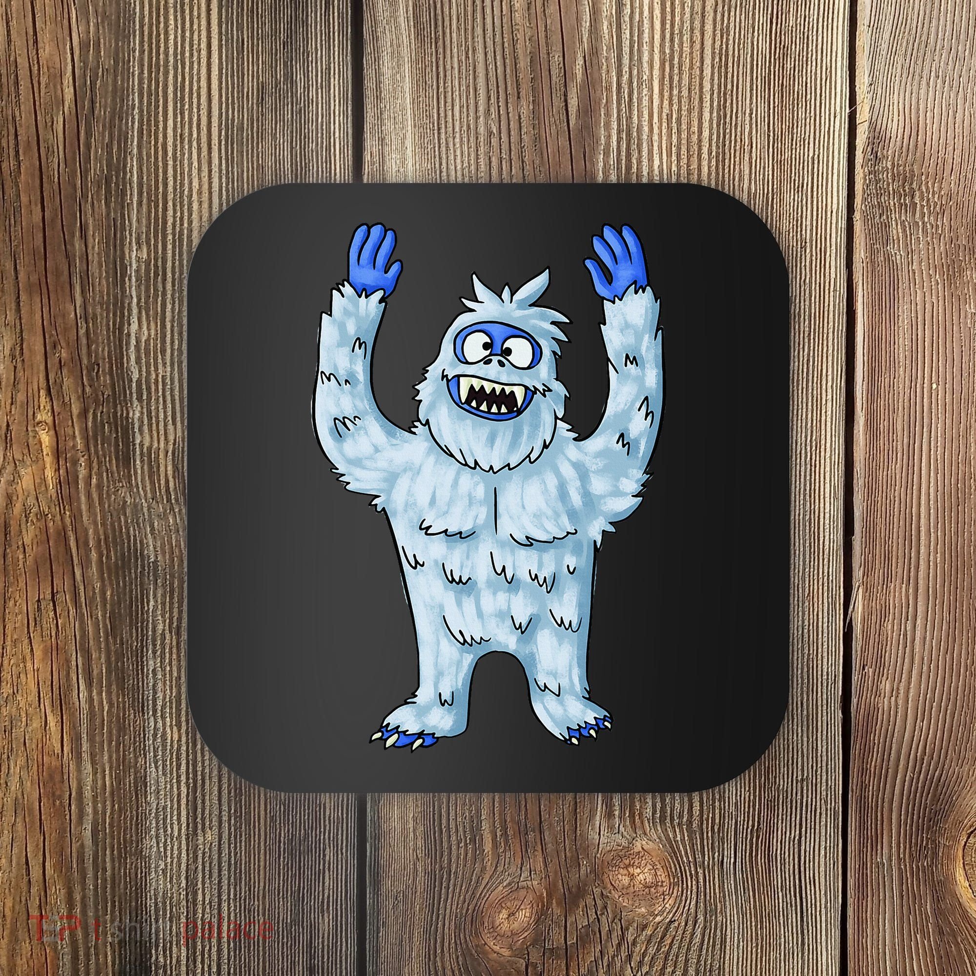 Abominable Snow Monster Christmas Abominable Snowman Coaster