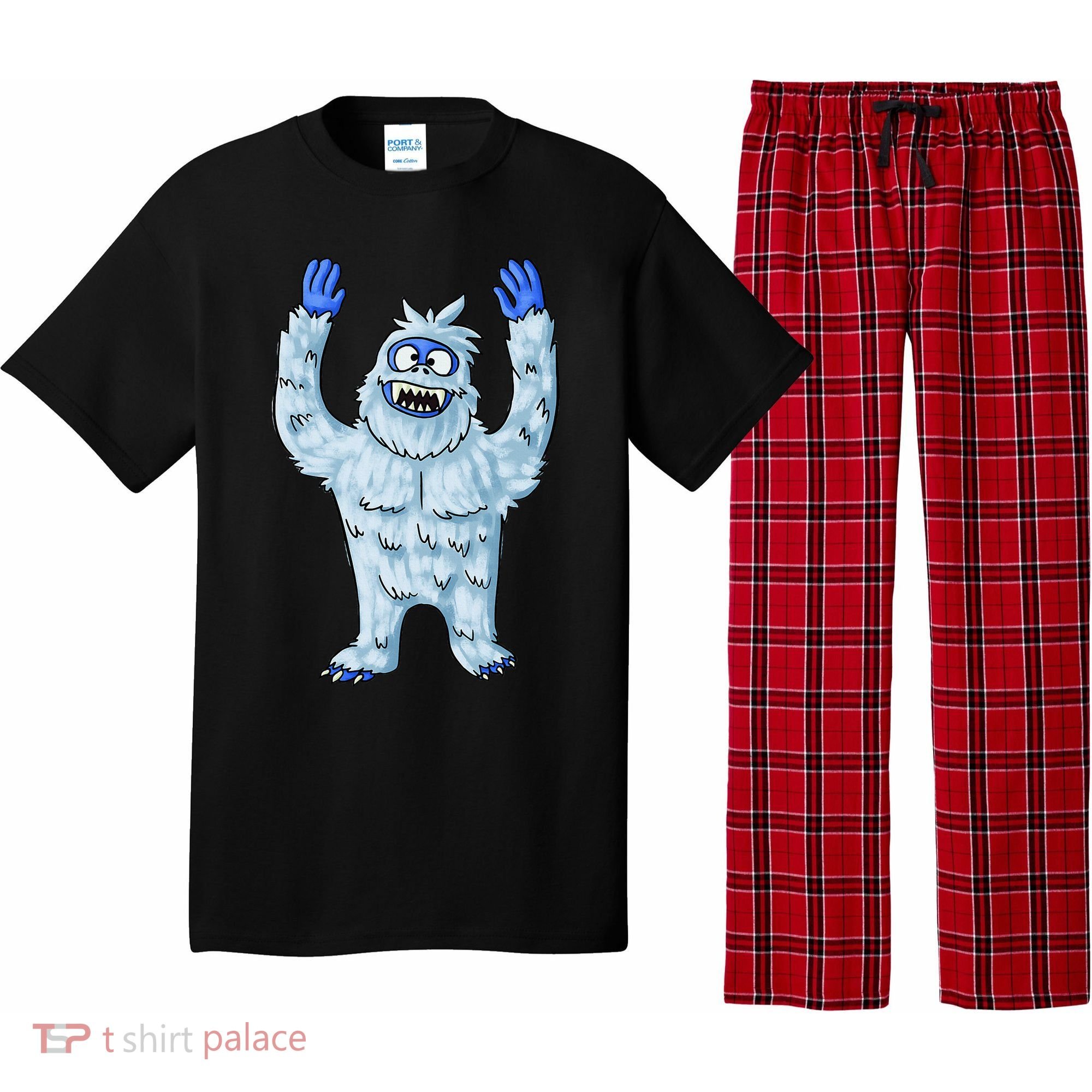 Abominable Snow Monster Christmas Abominable Snowman Pajama Set