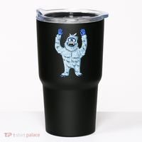 Abominable Snow Monster Christmas Abominable Snowman Tumbler thumb 0