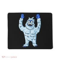 Abominable Snow Monster Christmas Abominable Snowman Mousepad thumb 0