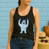 Abominable Snow Monster Christmas Abominable Snowman Women's Tank Top thumb 2