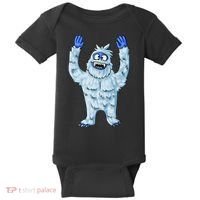 Abominable Snow Monster Christmas Abominable Snowman Baby Bodysuit thumb 0
