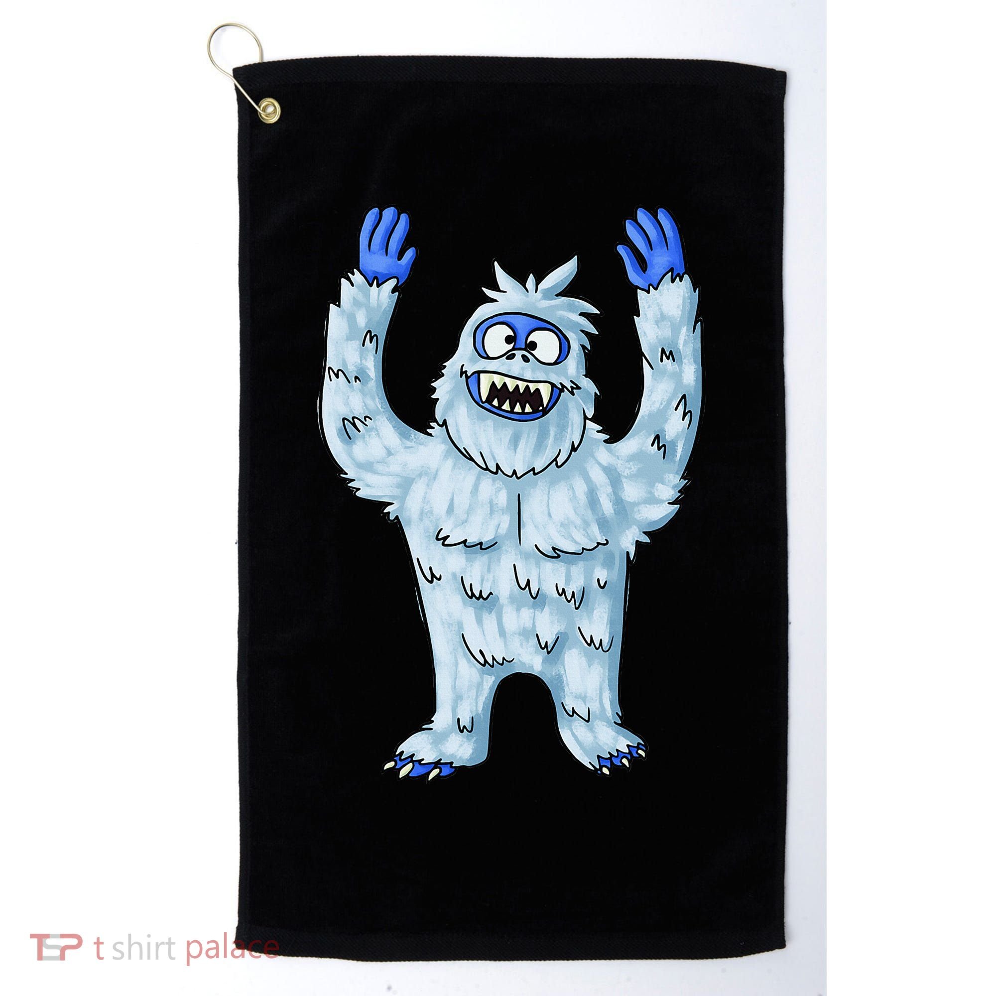 Abominable Snow Monster Christmas Abominable Snowman Golf Towel