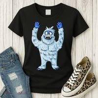 Abominable Snow Monster Christmas Abominable Snowman Women's T-Shirt thumb 3