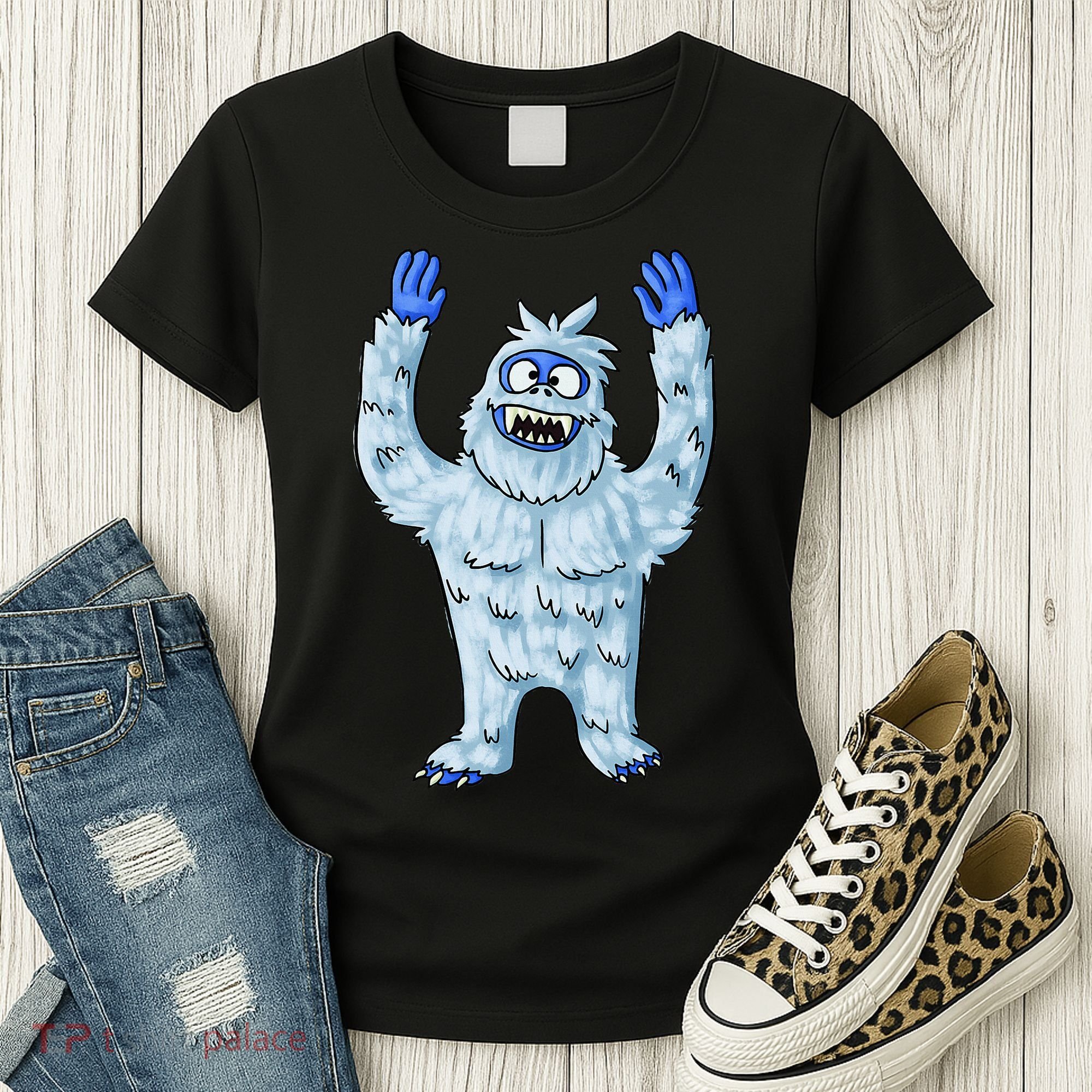 Abominable Snow Monster Christmas Abominable Snowman Women's T-Shirt