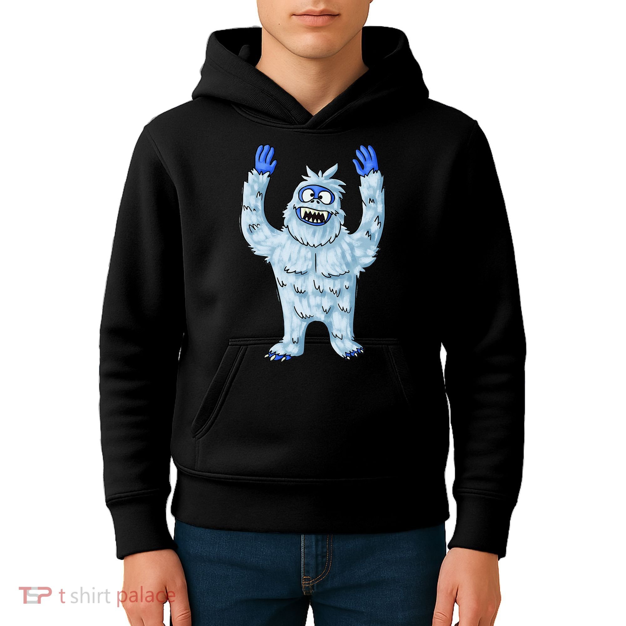Abominable Snow Monster Christmas Abominable Snowman Kids Hoodie