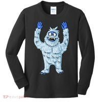 Abominable Snow Monster Christmas Abominable Snowman Kids Long Sleeve Shirt thumb 0