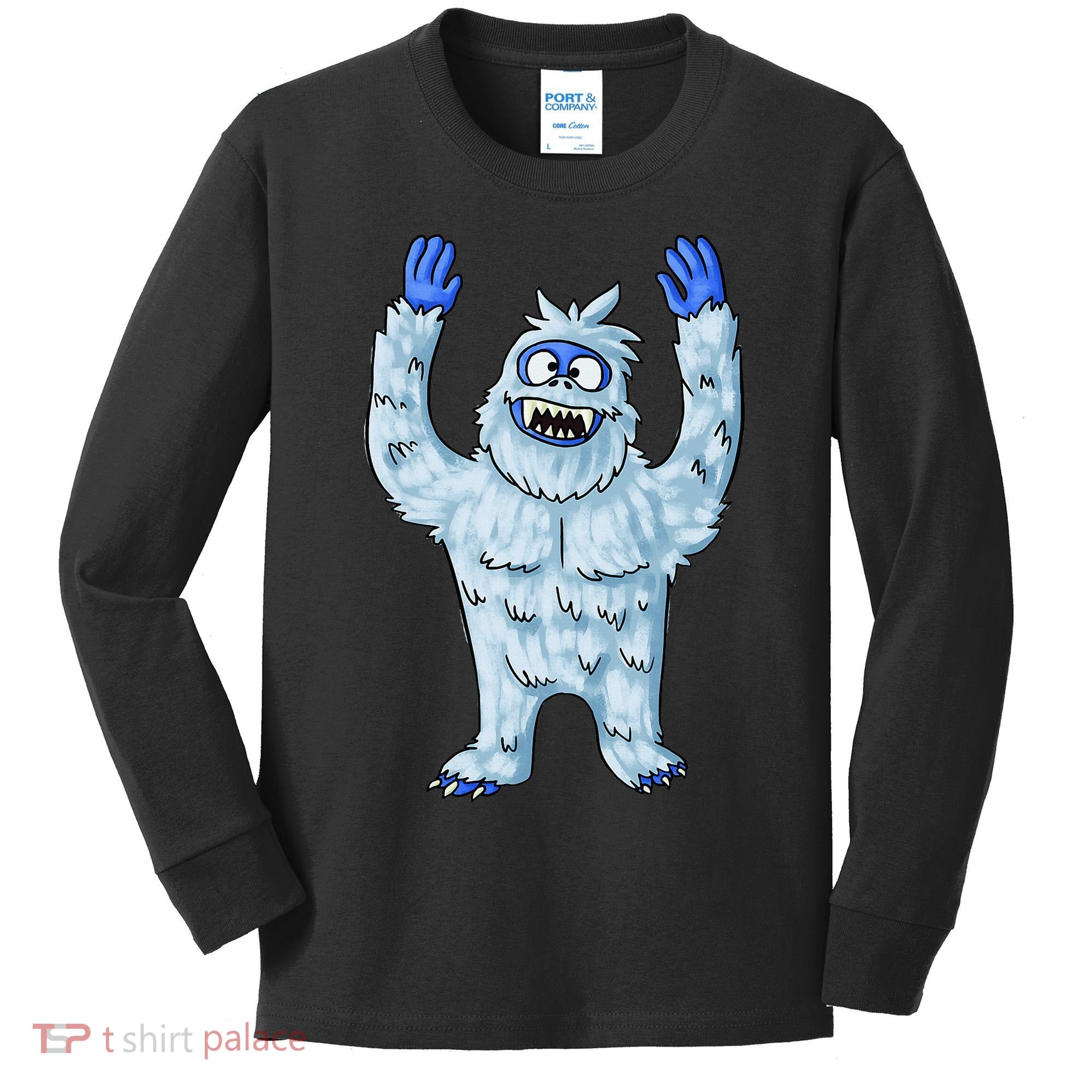 Abominable Snow Monster Christmas Abominable Snowman Kids Long Sleeve Shirt