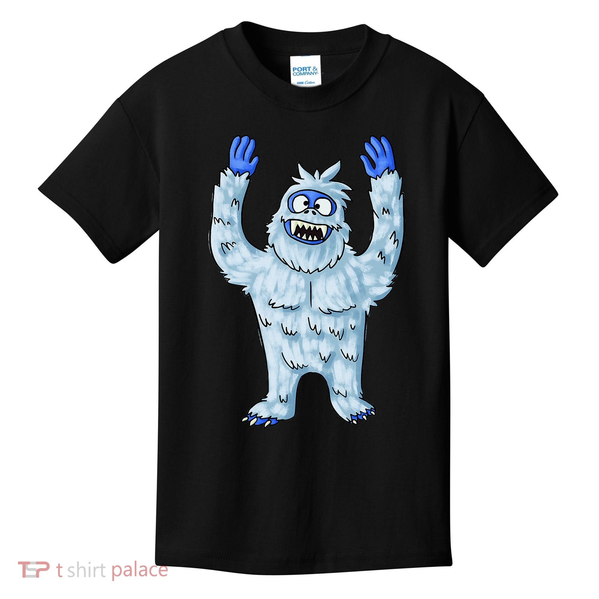 Abominable Snow Monster Christmas Abominable Snowman Kids T-Shirt