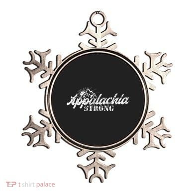 Appalachia Strong Mountain Silhouette Typography Ornament