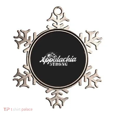 Appalachia Strong Mountain Silhouette Typography Ornament