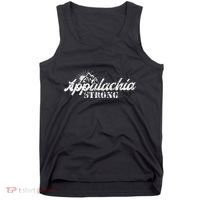 Appalachia Strong Mountain Silhouette Typography Tank Top thumb 0