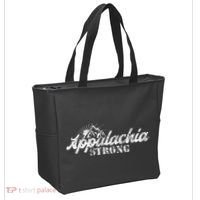 Appalachia Strong Mountain Silhouette Typography Tote Bag thumb 2